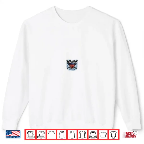 American Ice Hockey Player With Flag Snow Burst Shirt 2 Sweatshirt American Ice Hockey Player With Flag Snow Burst Shirt