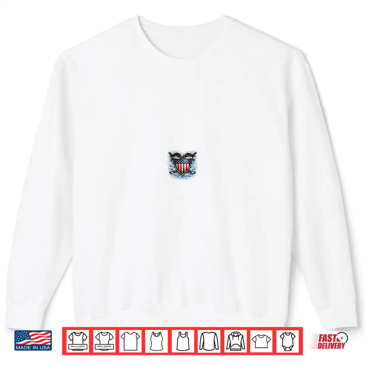 American Ice Hockey Player With Flag Snow Burst Shirt American Ice Hockey Player With Flag Snow Burst Shirt