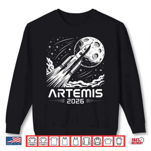 Sweatshirt Artemis Launch To The Moon Shirt