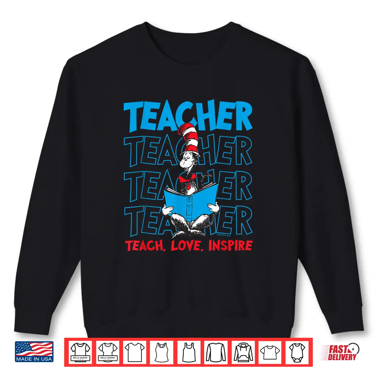 Dr Seuss Cat In The Hat Teacher Professional Graphic Shirt Dr Seuss Cat In The Hat Teacher Professional Graphic Shirt