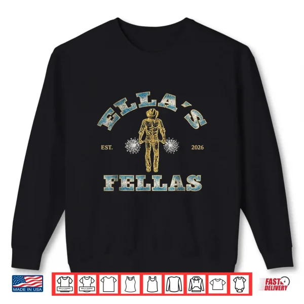 Ellas Fellas Vintage Retro Matching Squad Seventy Style Shirt 2 Sweatshirt Ellas Fellas Vintage Retro Matching Squad Seventy Style Shirt