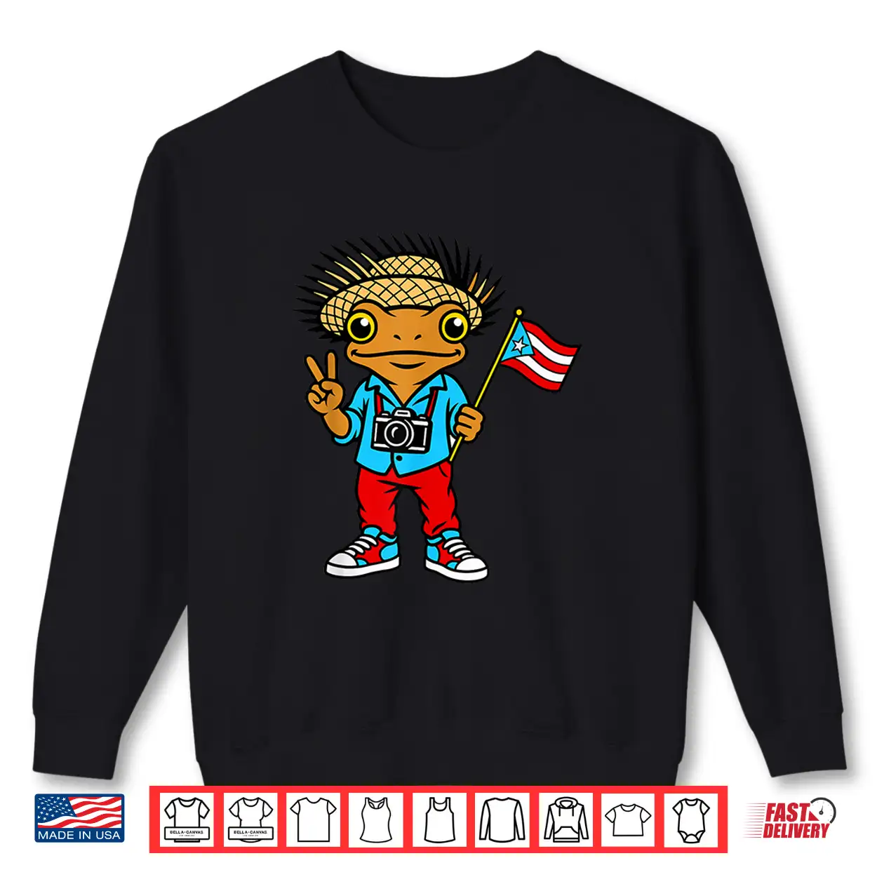 Funny Coquí Frog Puerto Rico Flag For Kids Girls Shirt Funny Coquí Frog Puerto Rico Flag For Kids Girls Shirt