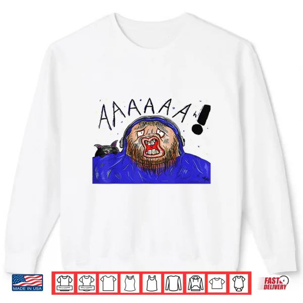 Gamer With Hoodie And Kitty Shirt 2 Sweatshirt Gamer With Hoodie And Kitty Shirt