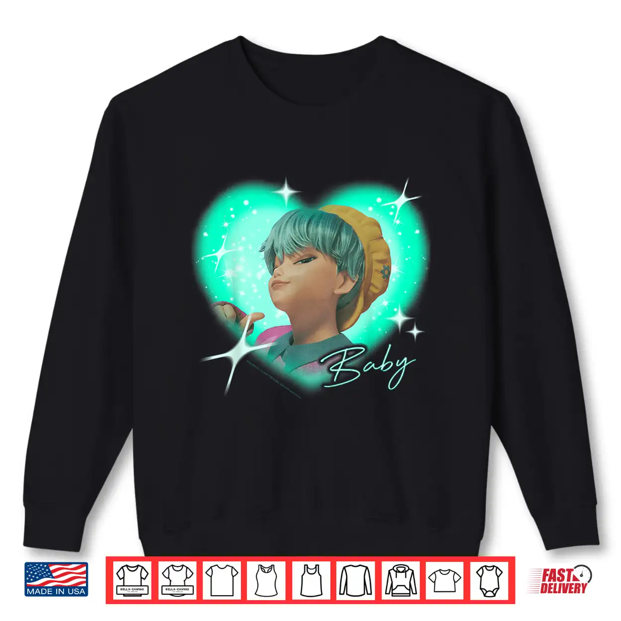 Kpop Demon Hunters The Saja Boys Baby Charming Gaze Heart Shirt Kpop Demon Hunters The Saja Boys Baby Charming Gaze Heart Shirt