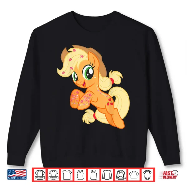 My Little Pony Friendship Is Magic Applejack Jumping Prance Shirt 2 Sweatshirt My Little Pony Friendship Is Magic Applejack Jumping Prance Shirt