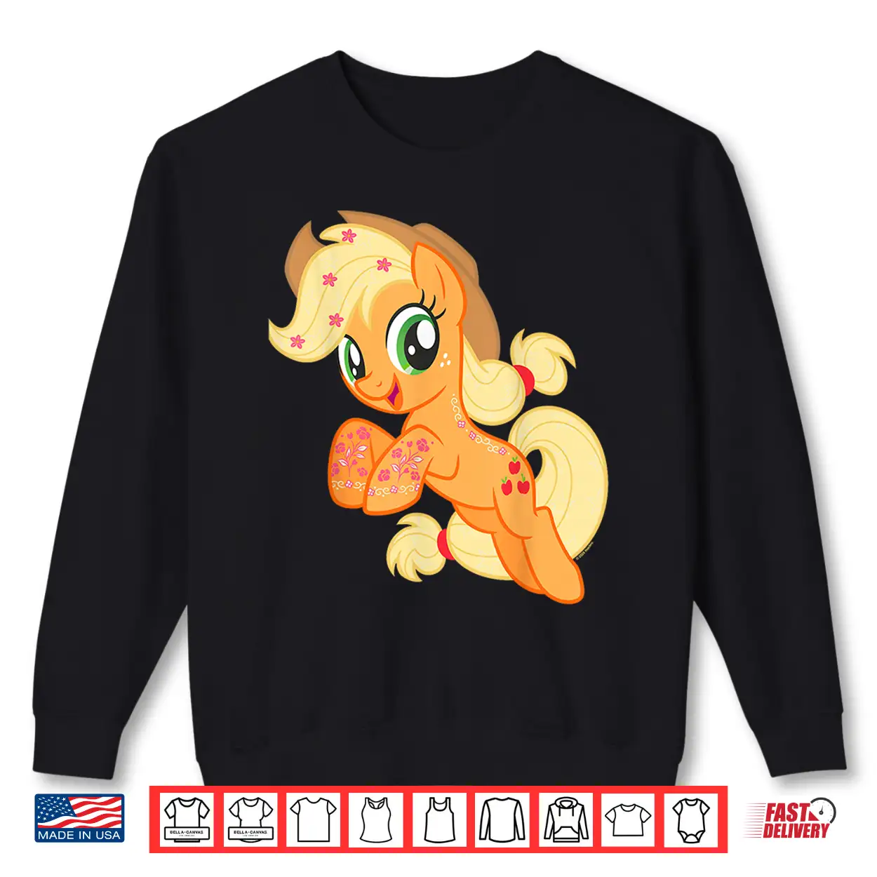 My Little Pony Friendship Is Magic Applejack Jumping Prance Shirt My Little Pony Friendship Is Magic Applejack Jumping Prance Shirt