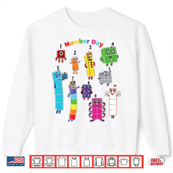 Sweatshirt Numberblocks Number Day Shirt