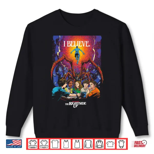 Sweatshirt Retro Sci Fi Horror 80s Style Graphic Tee Shirt