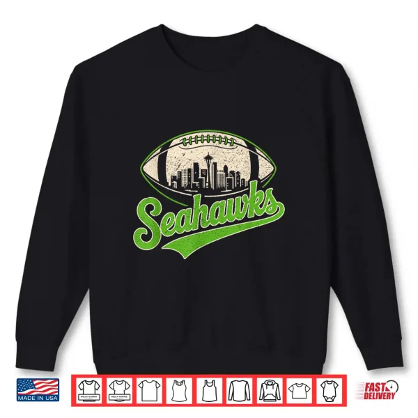 Sweatshirt Sea Hawks Name Retro Vintage Gift For Men Women Boy Girl Shirt