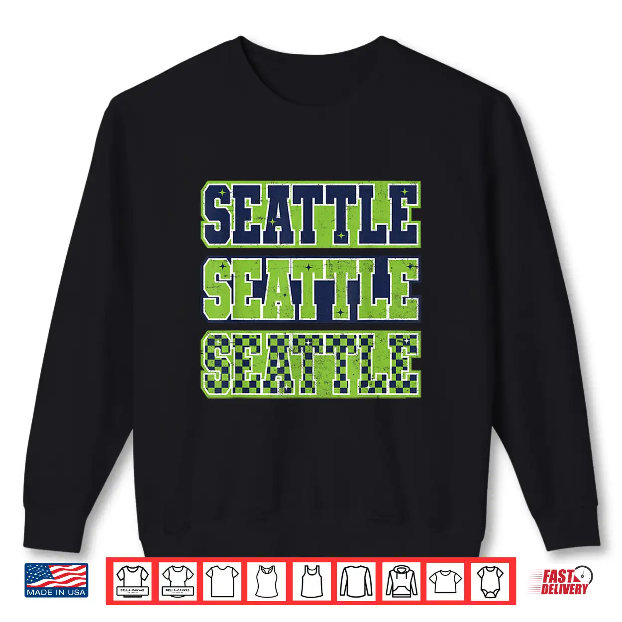 Seattle Classic Vintage Green Shirt Seattle Classic Vintage Green Shirt