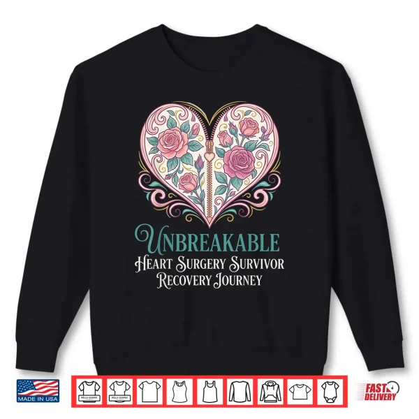 Sweatshirt Unbreakable Heart Surgery Survivor Recovery Journey Support Shirt