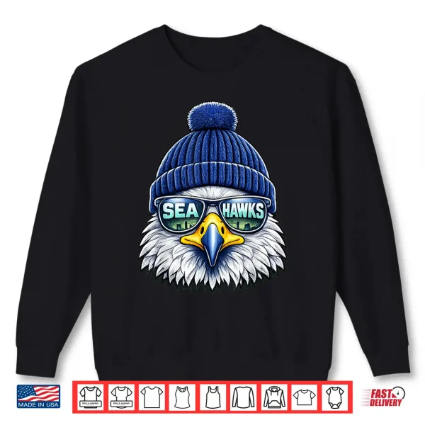 Sweatshirt Vintage Sea Hawk Bird Men Women Kids Youth Boys Girls Shirt