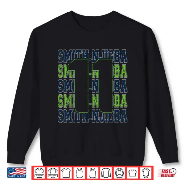 Sweatshirt Vintage Smith Distressed Njigba Jsn Sports Spirit Name No.11 Shirt