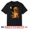 Vintage 90S Golden Retriever Howling At The Moon Dog Lover Shirt