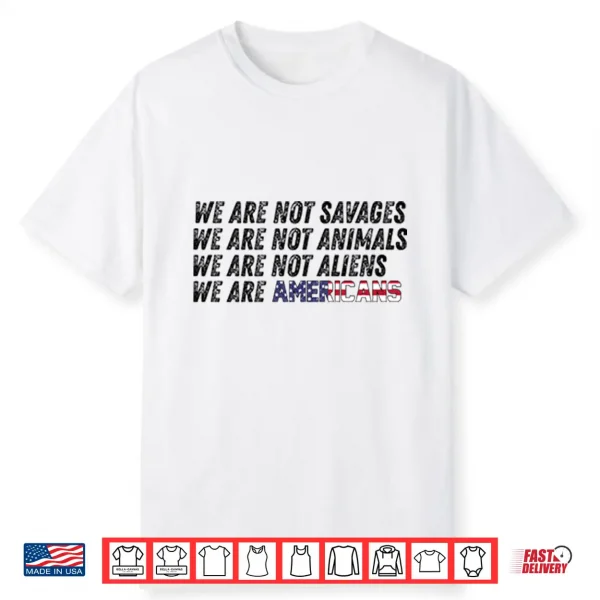 We Are Not Savages We Are Not Animals Bad Bunny Ice Out Shirt