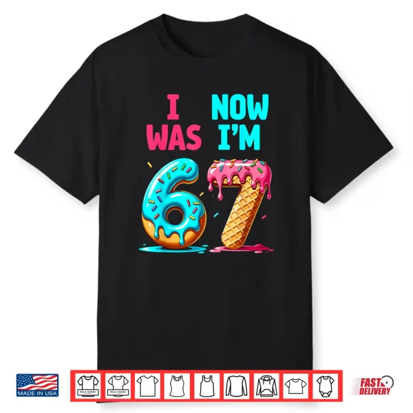 7 Year Old Birthday I Was Six Now I’M Seven Boys Girls Shirt