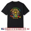 Accept Understand Love Autism Awareness Sunflower Puzzle Graphic Shirt
