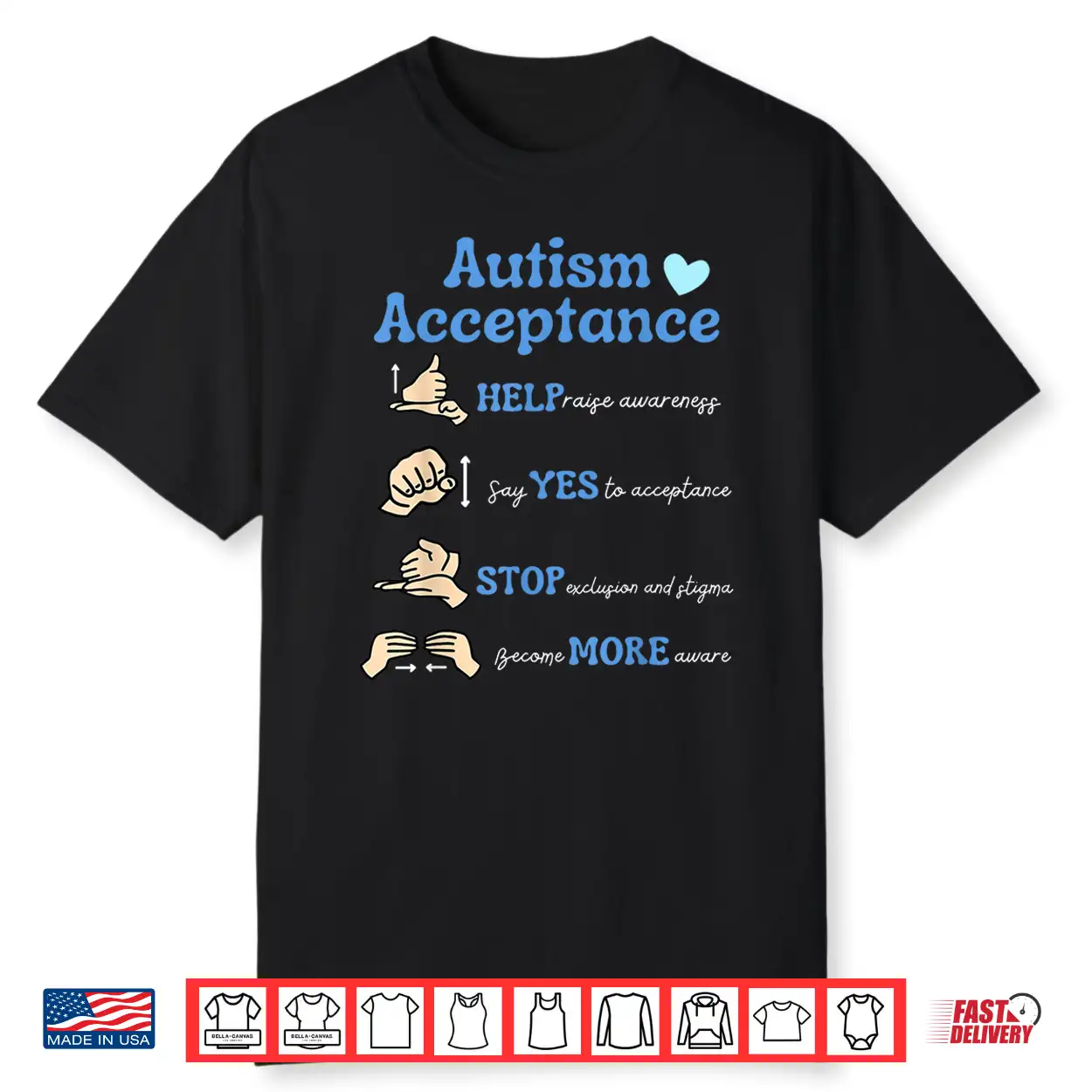 Acceptance Hand Autism Awareness Neurodiversity Sped Teacher Shirt Acceptance Hand Autism Awareness Neurodiversity Sped Teacher Shirt