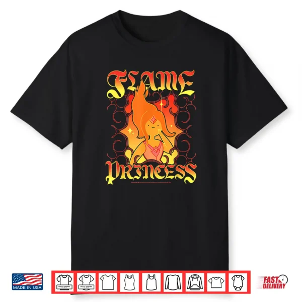 Adventure Time Flame Princess Medieval Text Funny Cartoon Shirt