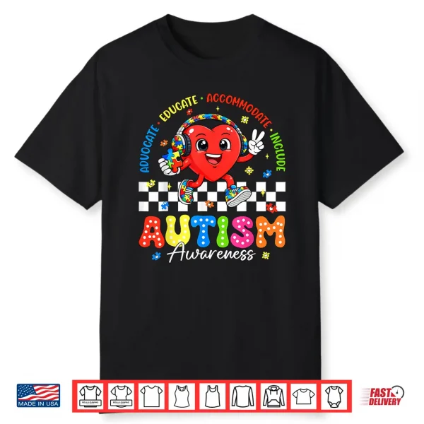 Advocate Inclusion Special Education Autism Awareness Modern Shirt