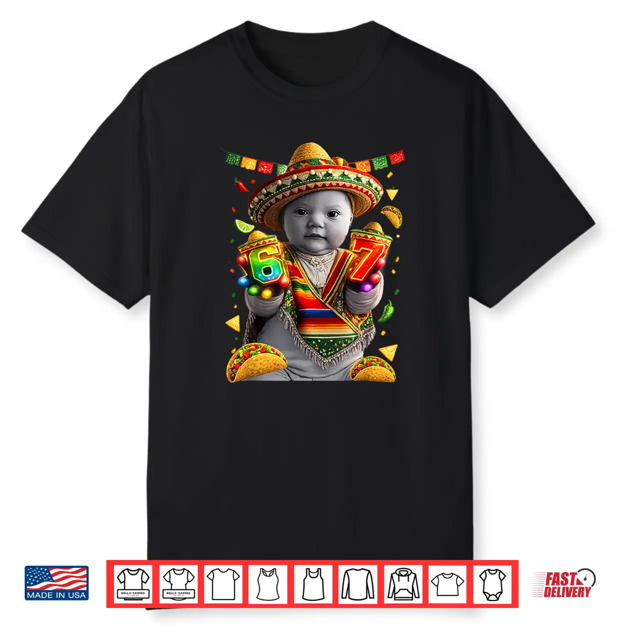 Ai Baby Gloves Led 67 Six Seven Cinco Mayo Brainrot Meme Shirt Ai Baby Gloves Led 67 Six Seven Cinco Mayo Brainrot Meme Shirt
