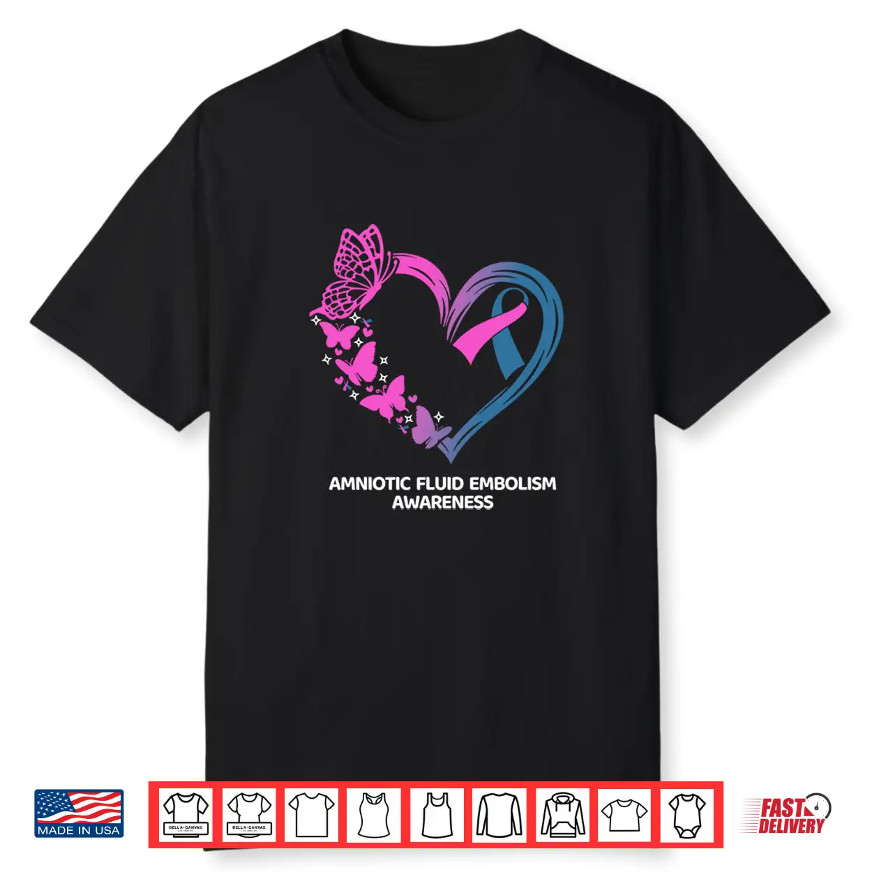 Amniotic Fluid Embolism Awareness Heart Professional Shirt Amniotic Fluid Embolism Awareness Heart Professional Shirt