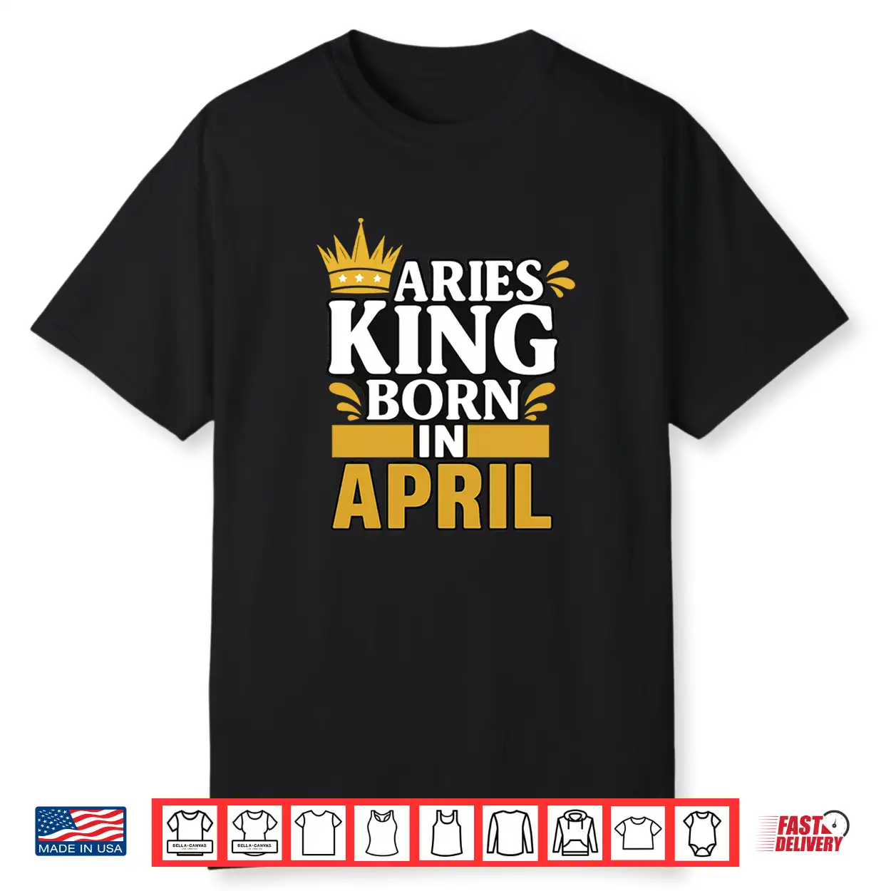 Aries King Born In April Shirt Aries King Born In April Shirt