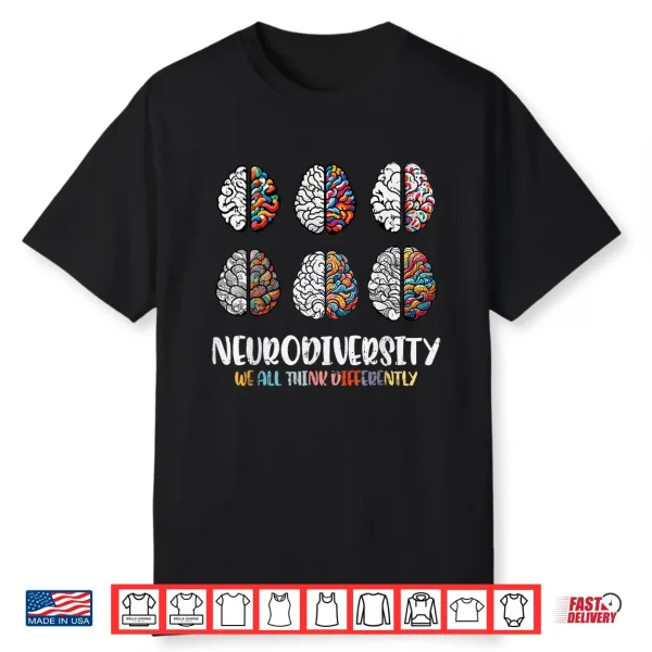 Autism Brain Neurodiversity Asd Awareness Professional Shirt