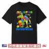 Autism Is My Superpower Dinosaur Trex Puzzle Autism Shirt