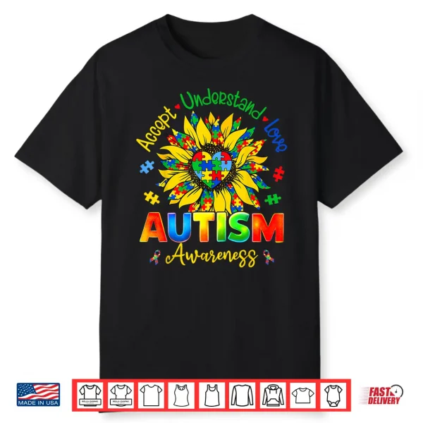 Autism Sunflower Autism Awareness Sunflower Professional Shirt
