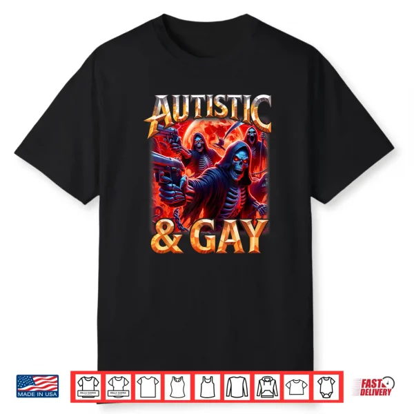 Autistic Gay Skeleton Pride Skeleton Meme B00Tleg Identity Shirt