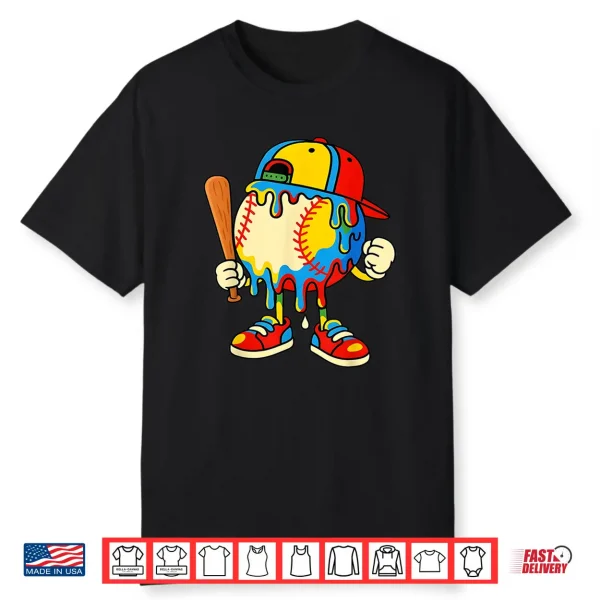 Baseball Life Style 101 Apparel Youth Drip Baseball Boys Kid Shirt