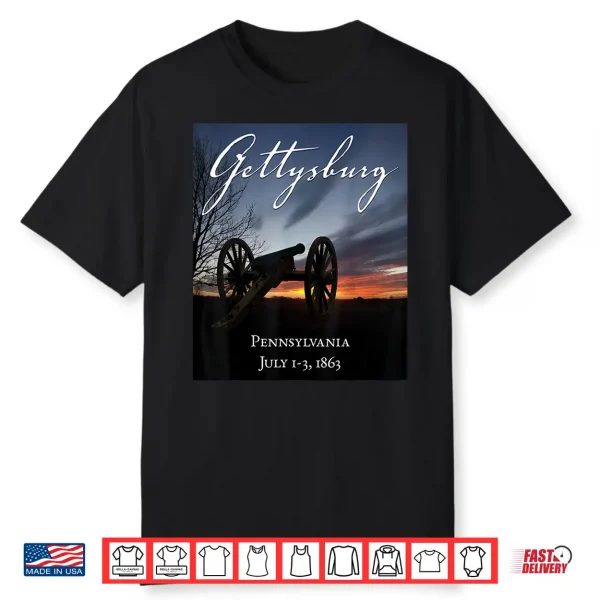 Battle Of Gettysburg Civil War Professional Graphic Shirt