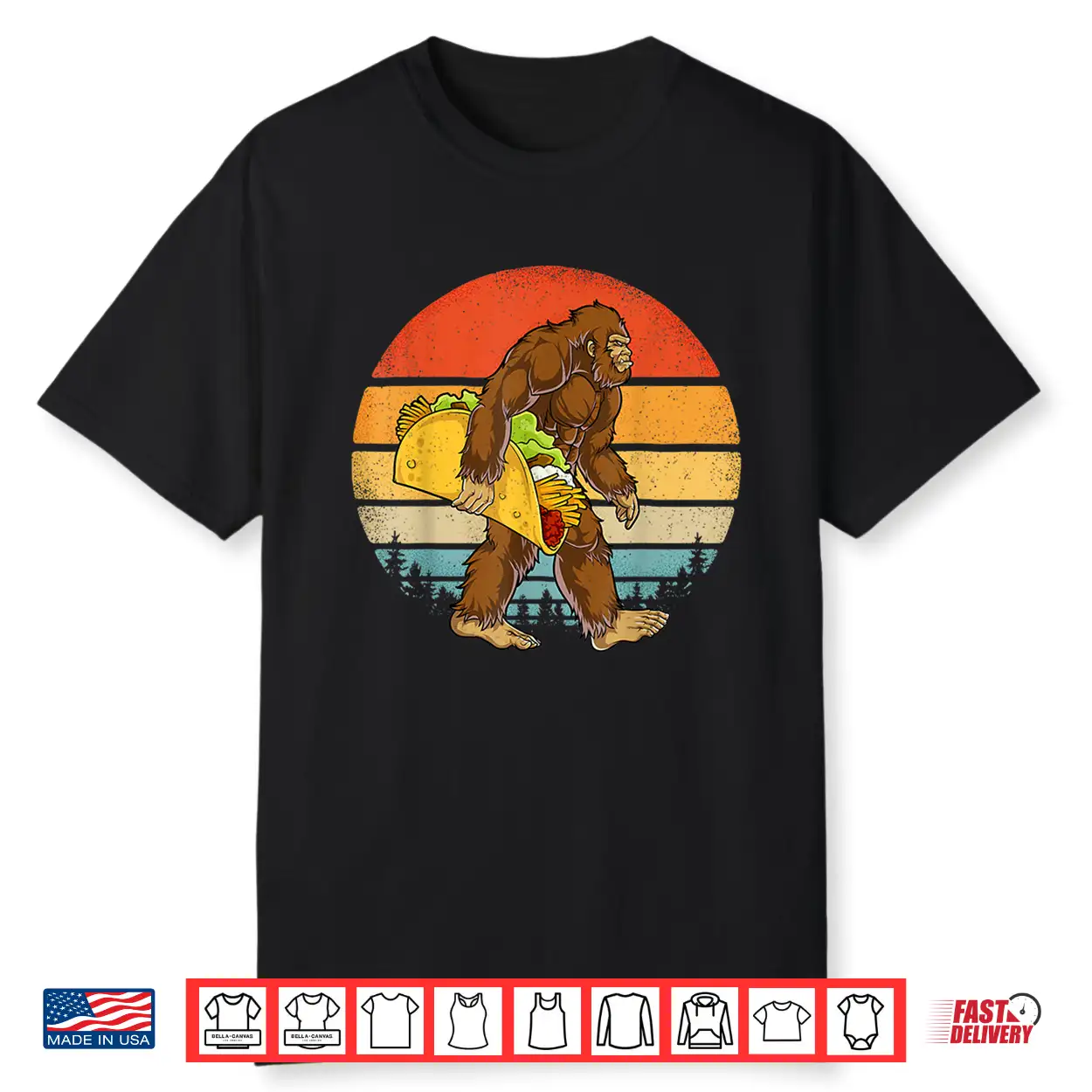 Bigfoot Carrying Taco Funny Cinco De Mayo Boys Men Sasquatch Shirt Bigfoot Carrying Taco Funny Cinco De Mayo Boys Men Sasquatch Shirt
