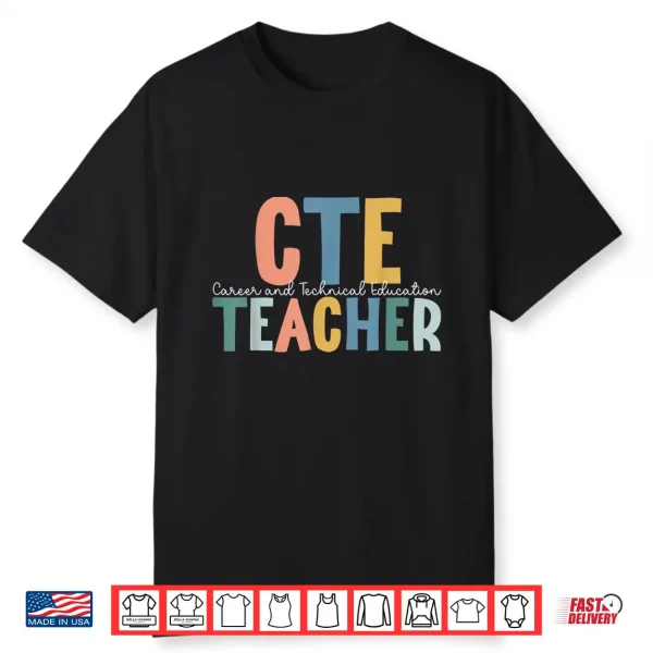 Boho Cte Teacher Career And Technical Education Shirt