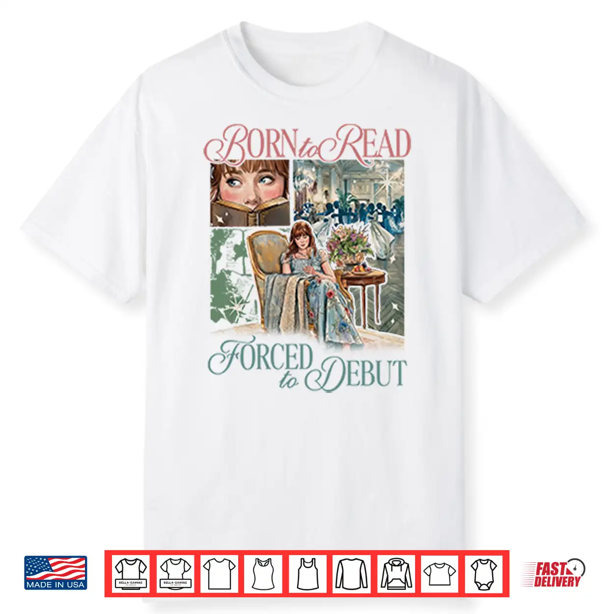 Born To Read Forced To Debut Eloise Bridgerton Inspired Shirt Born To Read Forced To Debut Eloise Bridgerton Inspired Shirt