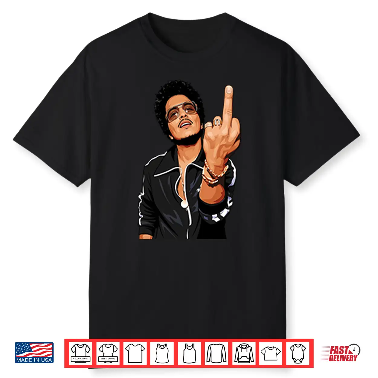 Bruno Mars Middle Finger Shirt Bruno Mars Middle Finger Shirt