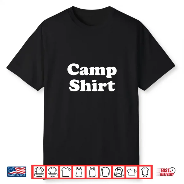 Camp Professional Minimalist Modern Graphic Identity Shirt