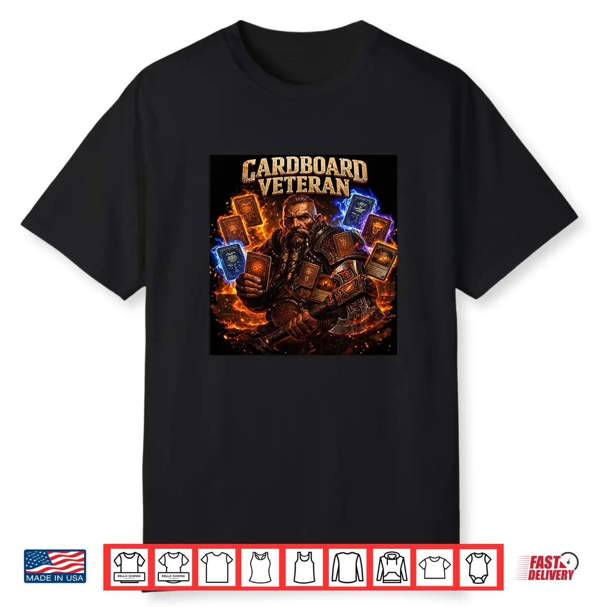 Cardboard Veteran Fantasy Gamer Tcg Professional Shirt Cardboard Veteran Fantasy Gamer Tcg Professional Shirt
