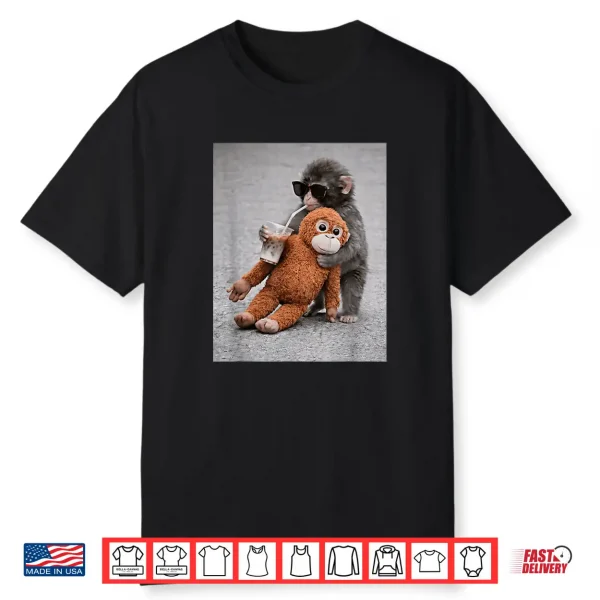 Chimpanzee Caffeine Professional Minimalist Modern Shirt