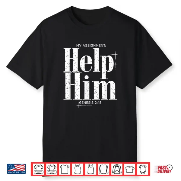 Christians Matching Couple Lead Her Genesis 2 18 Faith T Shi Shirt