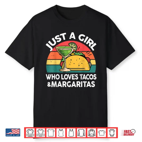 Cinco De Mayo Girl Love Tacos Margaritas Funny Mexican Women Shirt
