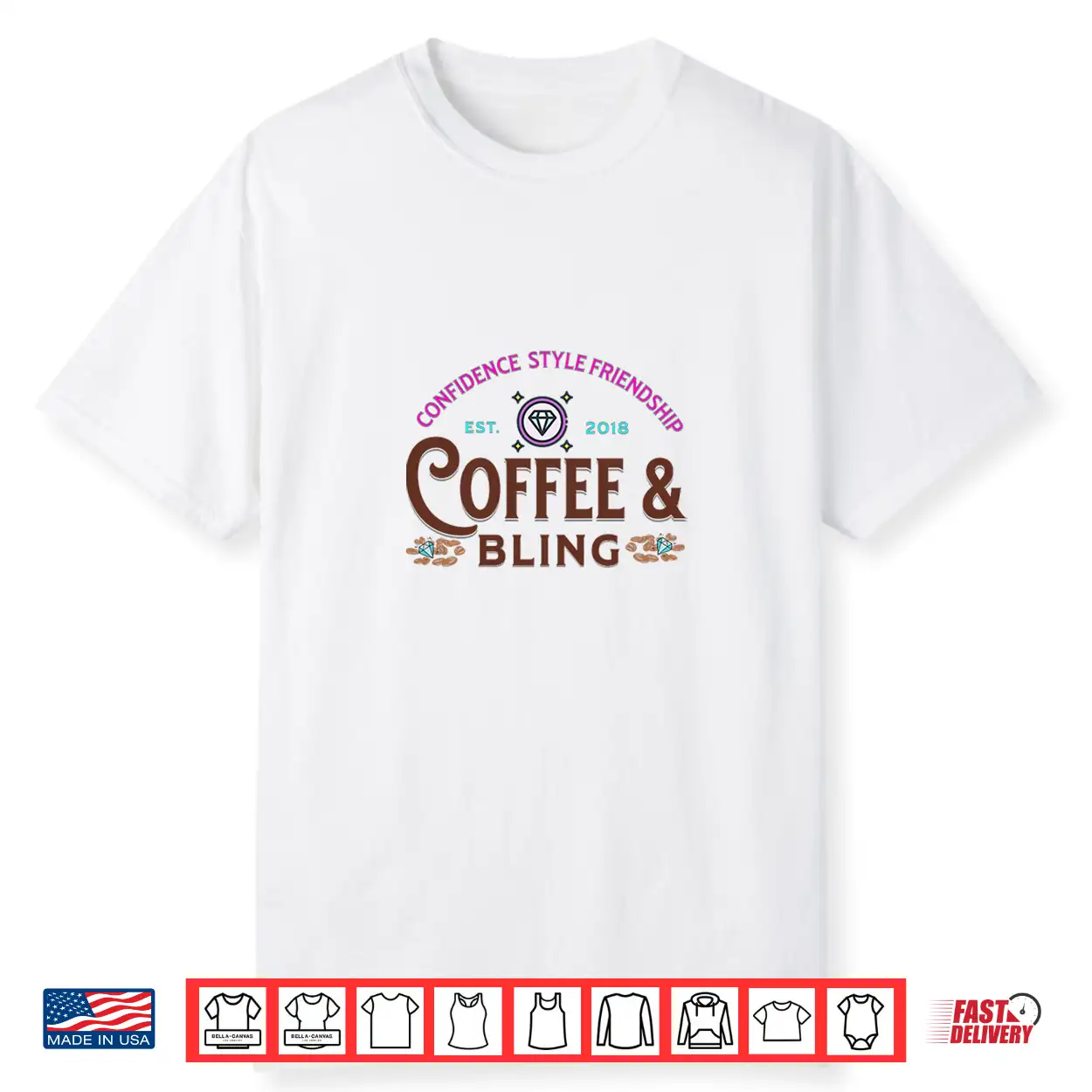 Coffee And Bling Premium Tri Blend Shirt Coffee And Bling Premium Tri Blend Shirt