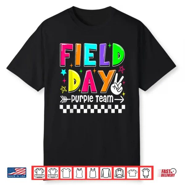 Color Game Competition Field Day Purple Team Men Women Kid Shirt