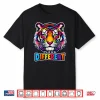 Colorful Tiger Autism Acceptance Modern Graphic Apparel Shirt