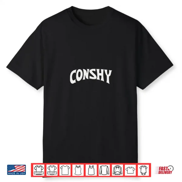 Conshy Black Professional Minimalist Modern Graphic Shirt