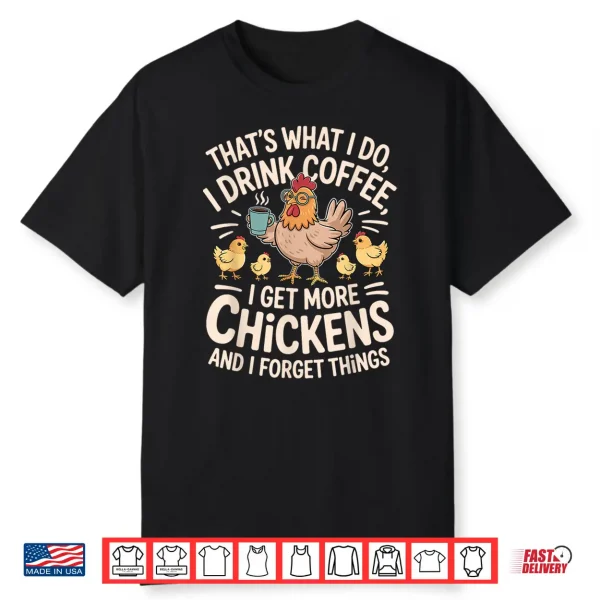 Cool Chicken Art For Men Women Kids Poultry Rooster Chicken Shirt
