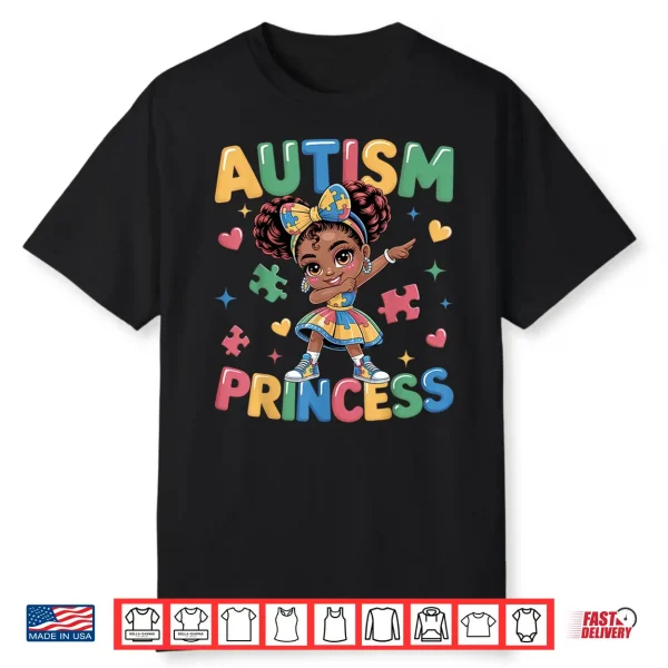 Coquette Bow Daughter Autism Princess Autism Awareness Graphic Shirt