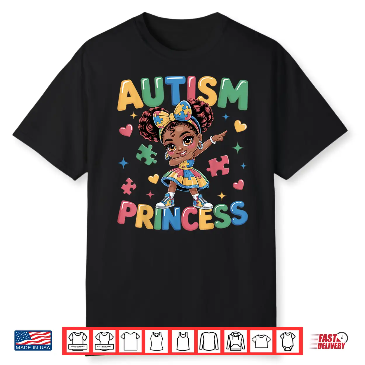Coquette Bow Daughter Autism Princess Autism Awareness Graphic Shirt Coquette Bow Daughter Autism Princess Autism Awareness Graphic Shirt