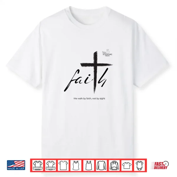 Cross Christian Walk By Faith Premium Tri Blend Shirt